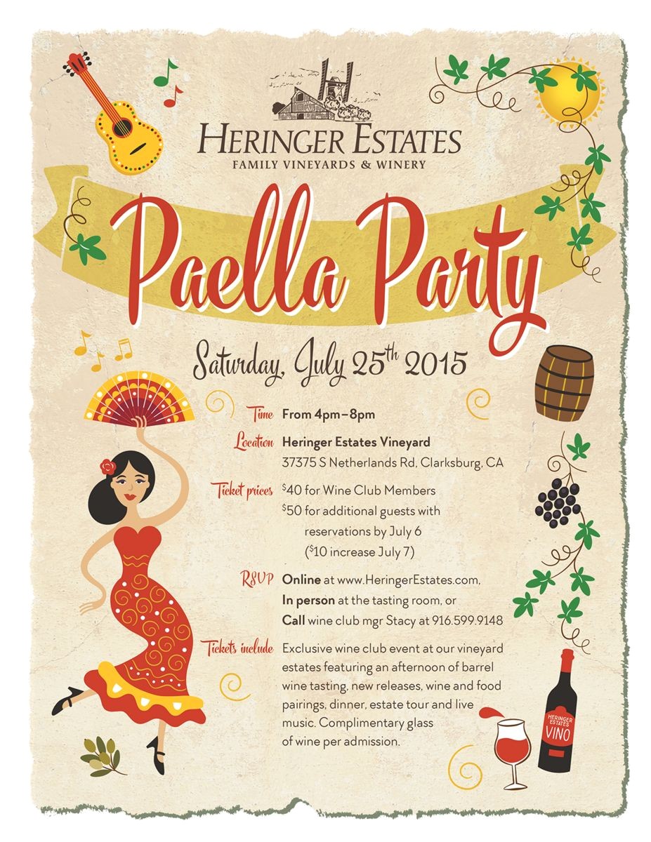 Paella Party Invitations Paella Party Invitation