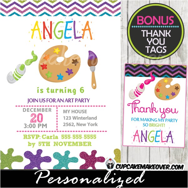 Paint Party Invitation Template Superb Painting Party Invitation Template Follows