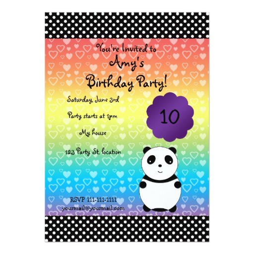Panda Bear Birthday Party Invitations Cute Panda Bear Birthday Invitation Zazzle Panda Bear Birthday Party Invitations Cute Panda Bear Birthday Invitation Zazzle