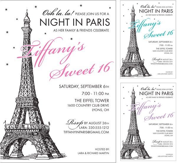 Paris themed Birthday Party Invitation Wording Paris Party Invitation Paris themed Birthday Party Invitation Wording Paris Party Invitation
