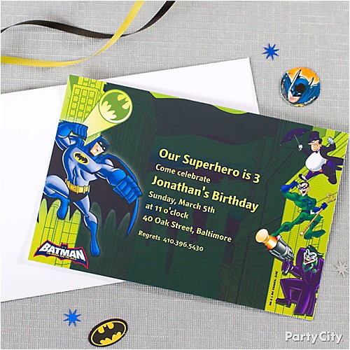 Party City Custom Invites Custom Batman Invitation Idea Party City