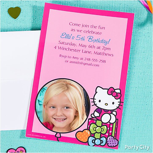 Party City Custom Invites Custom Hello Kitty Invitations Idea Party City
