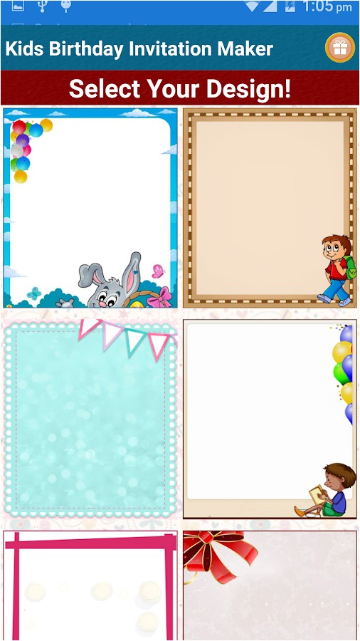Party Invitation Creator Kids Birthday Invitation Maker android Apps On Google Play