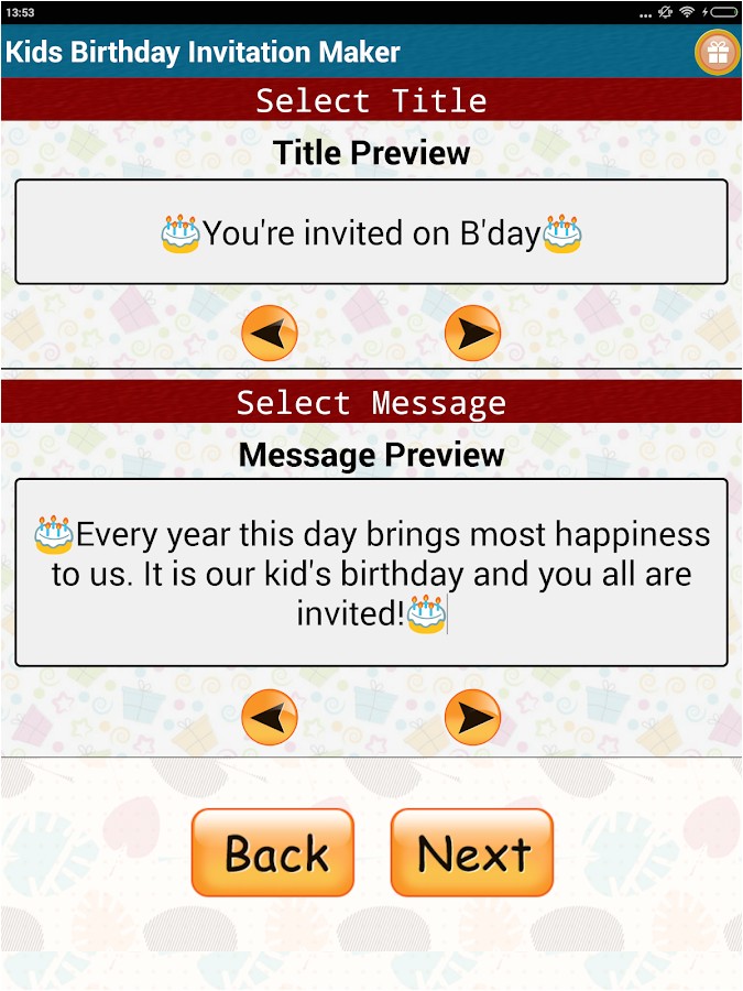 Party Invitation Maker App Kids Birthday Invitation Maker android Apps On Google Play