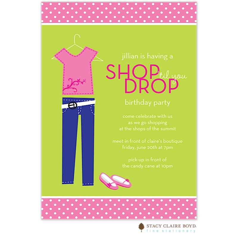 Party Invitation Stores Shop 39 Til You Drop Party Invitation
