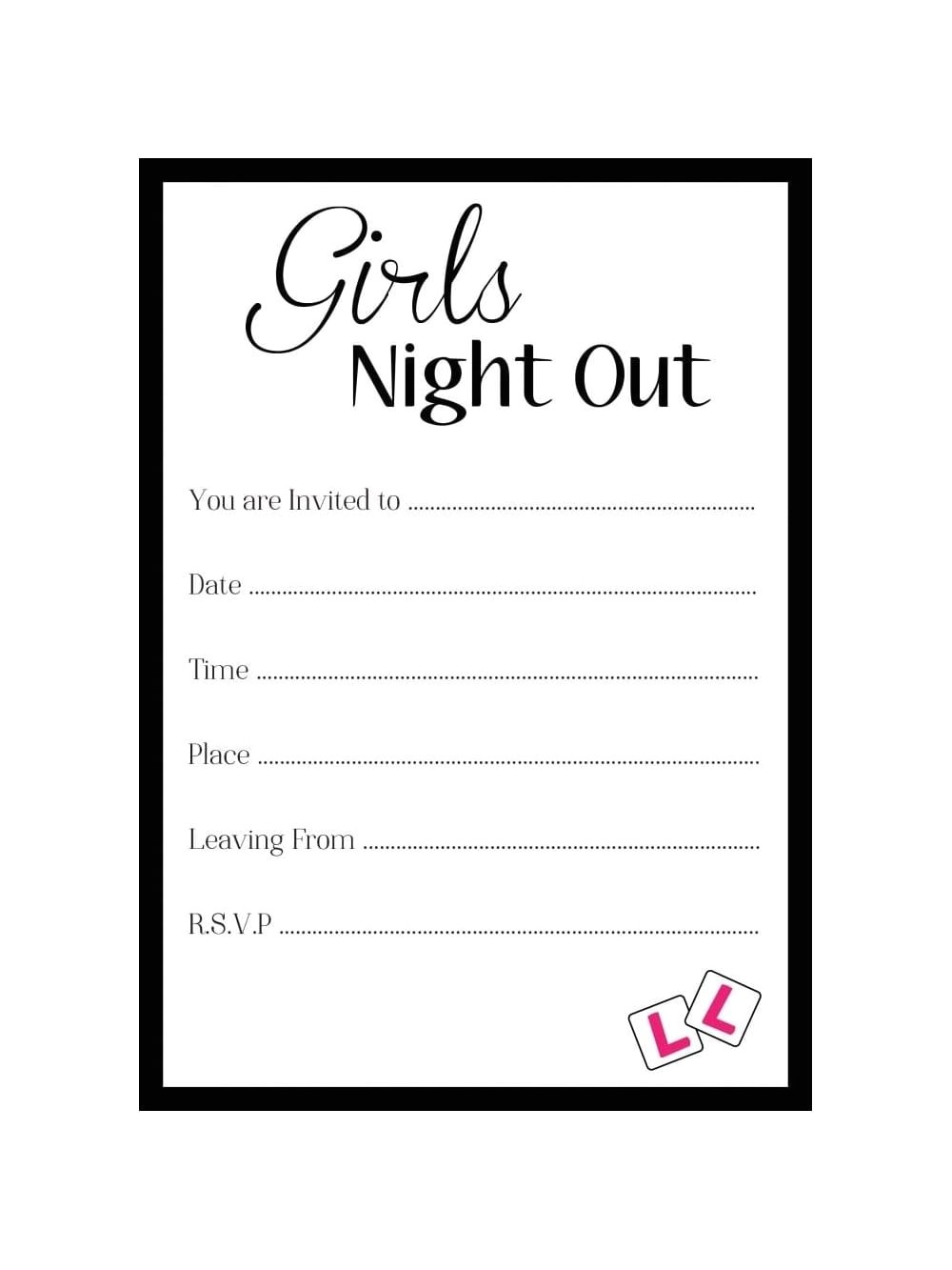 Party Invitations Next Day Delivery Girls 39 Night Out Free Hen Party Invitation Uk Next Day