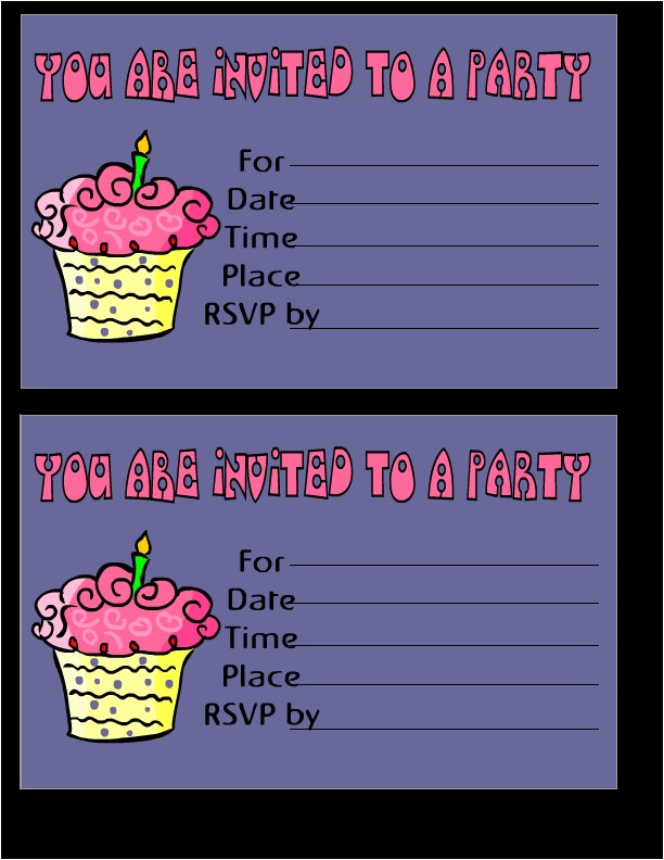 Party Invitations to Print for Free Free Printable Birthday Invitation Party Invitations to Print for Free Free Printable Birthday Invitation