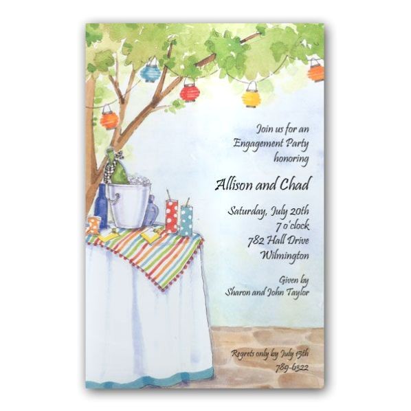 Patio Party Invitations Cocktails On the Patio Party Invitations Paperstyle