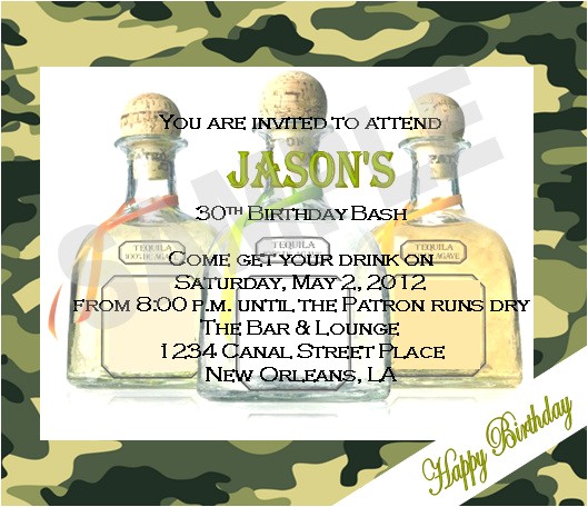 Patron Party Invitation solutions event Design by Kelly Patron theme Birthday