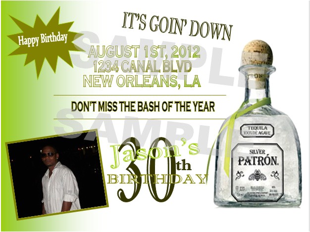 Patron Party Invitation solutions event Design by Kelly Patron theme Birthday