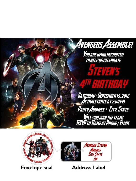 Personalized Avengers Birthday Party Invitations Avengers Invitations Party Invitations Ideas Personalized Avengers Birthday Party Invitations Avengers Invitations Party Invitations Ideas