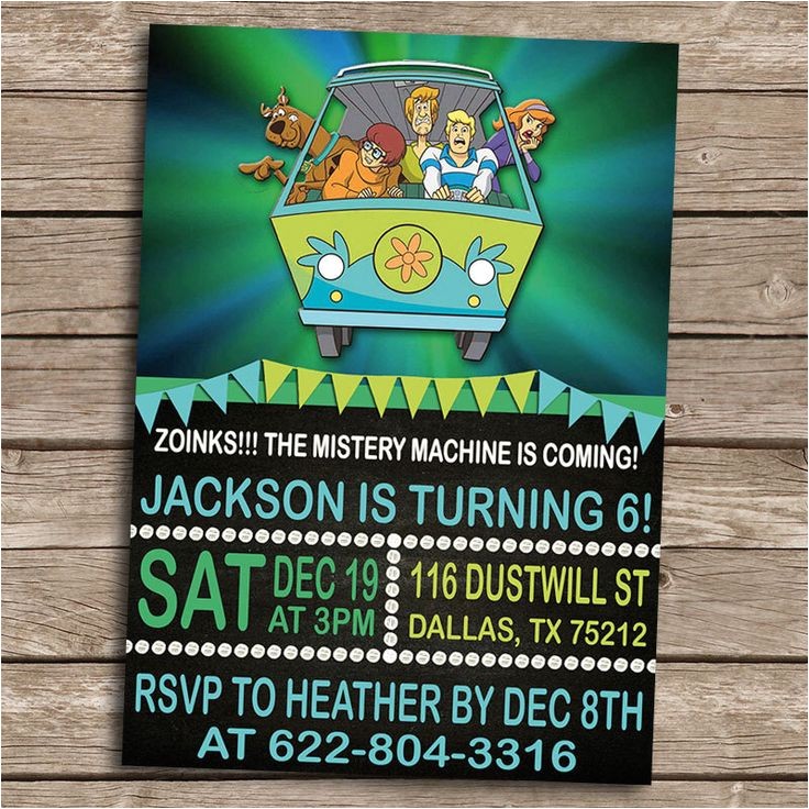 Personalized Scooby Doo Party Invitations Scooby Doo Birthday Invitation Personalized Printable Personalized Scooby Doo Party Invitations Scooby Doo Birthday Invitation Personalized Printable