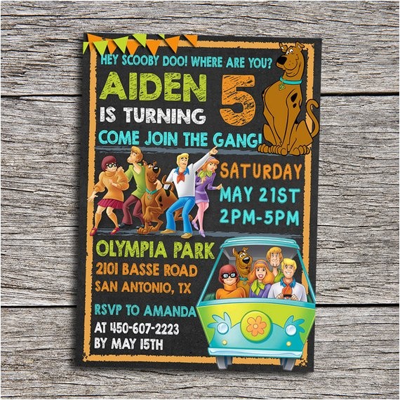 Personalized Scooby Doo Party Invitations Scooby Doo Birthday Party Invitation Digital by Personalized Scooby Doo Party Invitations Scooby Doo Birthday Party Invitation Digital by