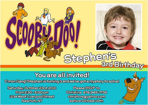 Personalized Scooby Doo Party Invitations Scooby Doo Custom Birthday Invitation Www Artfire Com Personalized Scooby Doo Party Invitations Scooby Doo Custom Birthday Invitation Www Artfire Com