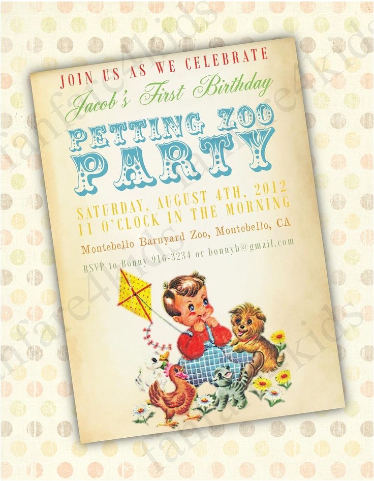 Petting Zoo themed Birthday Party Invitations 35 Best Images About Boy 39 S Birthday Invitations On Pinterest
