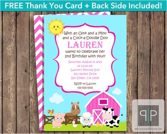 Petting Zoo themed Birthday Party Invitations Instant Download Farm Animals Birthday Invitation Petting