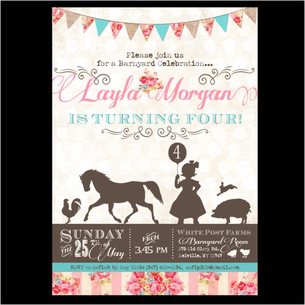 Petting Zoo themed Birthday Party Invitations Pretty Petting Zoo Birthday Invitations Ian Lola