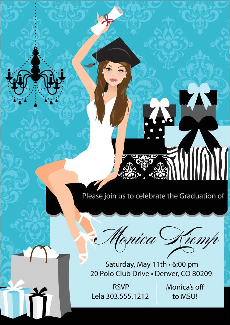Phd Graduation Party Invitations Beautiful Graduate Graduation Party Invitations Diy Grad
