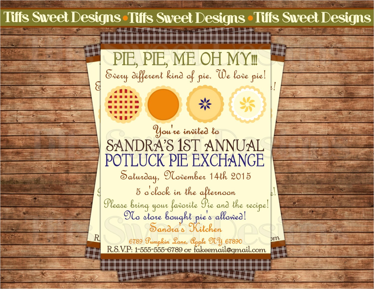 Pie Party Invitations Pie Party Invitations Oxsvitation Com