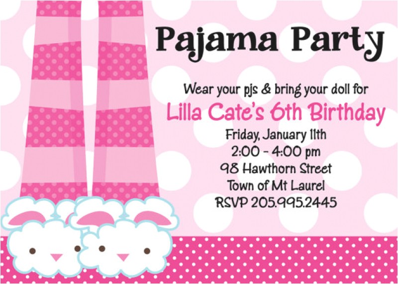 Pijama Party Invitation Free Invitation for A Pajama Party orderecigsjuice Info