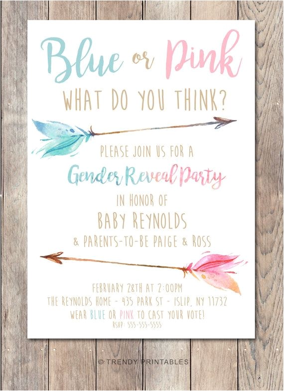 Pleasure Party Invitations Party Invitation Templates Gender Reveal Party Invitations