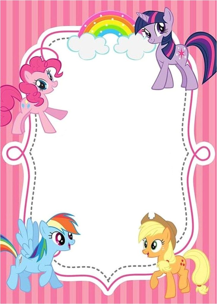 Pony Party Invitation Templates Free Printable My Little Pony Invitations B Day Party