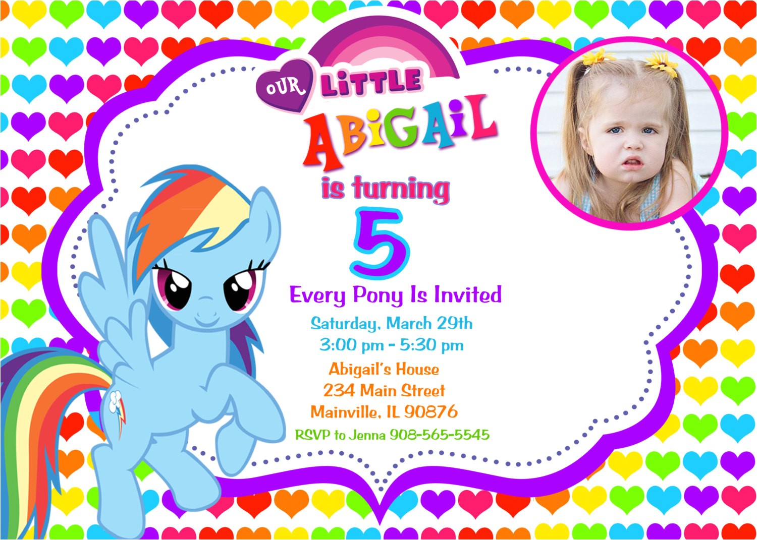 Pony Party Invitation Templates My Little Pony Birthday Party Invitations Free Printable
