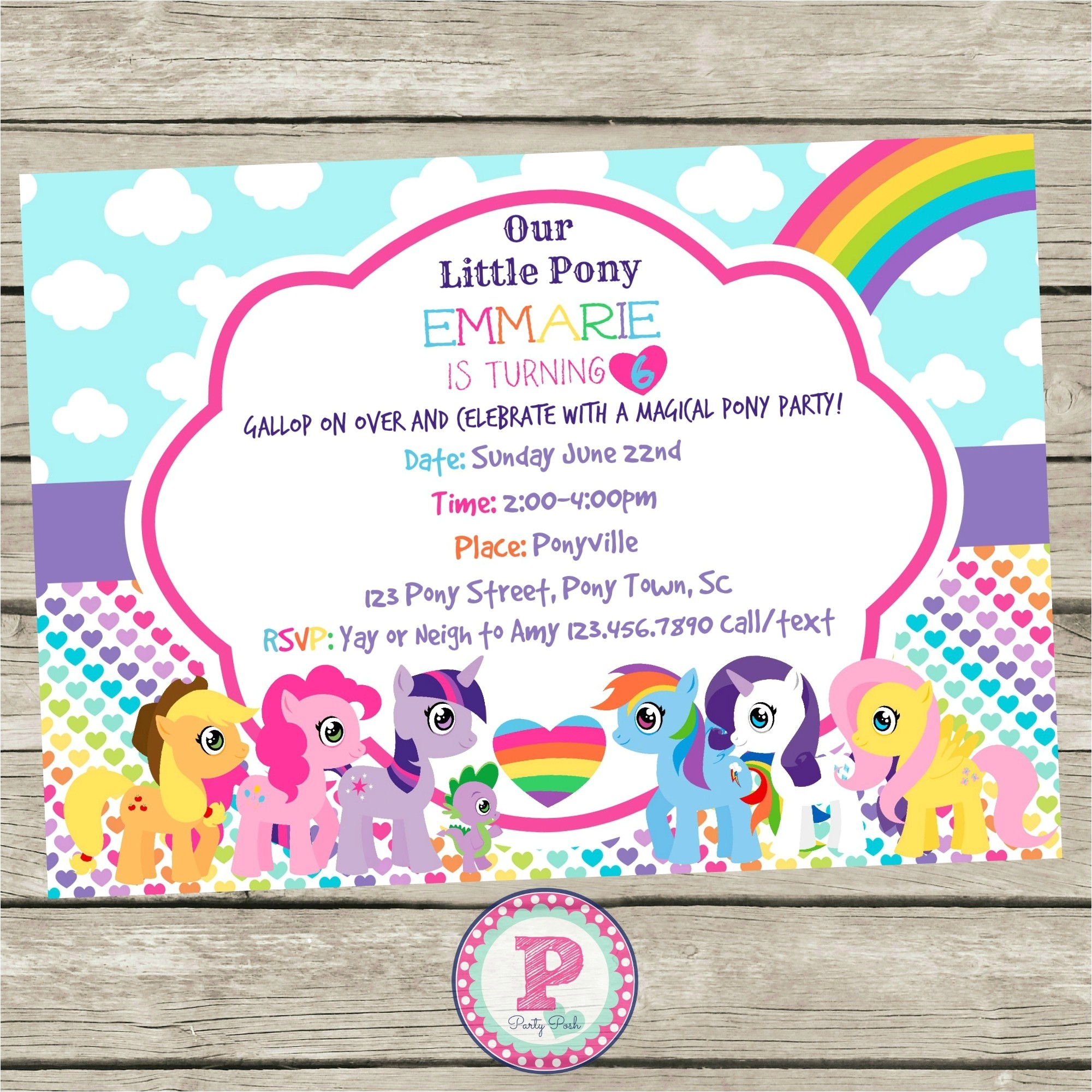 Pony Party Invitation Templates My Little Pony Invitation Template Resume Builder