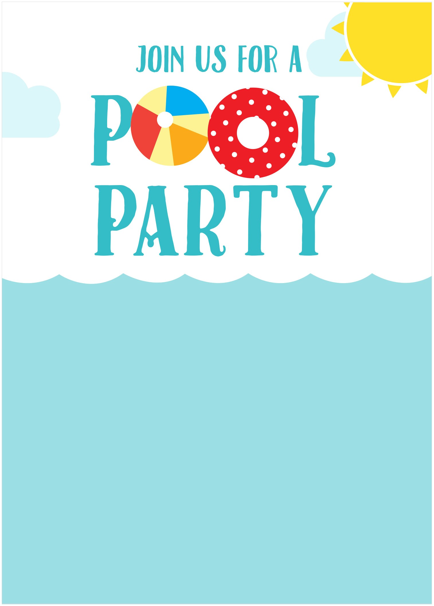 Pool Party Invitations with Photo 45 Pool Party Invitations Kitty Baby Love
