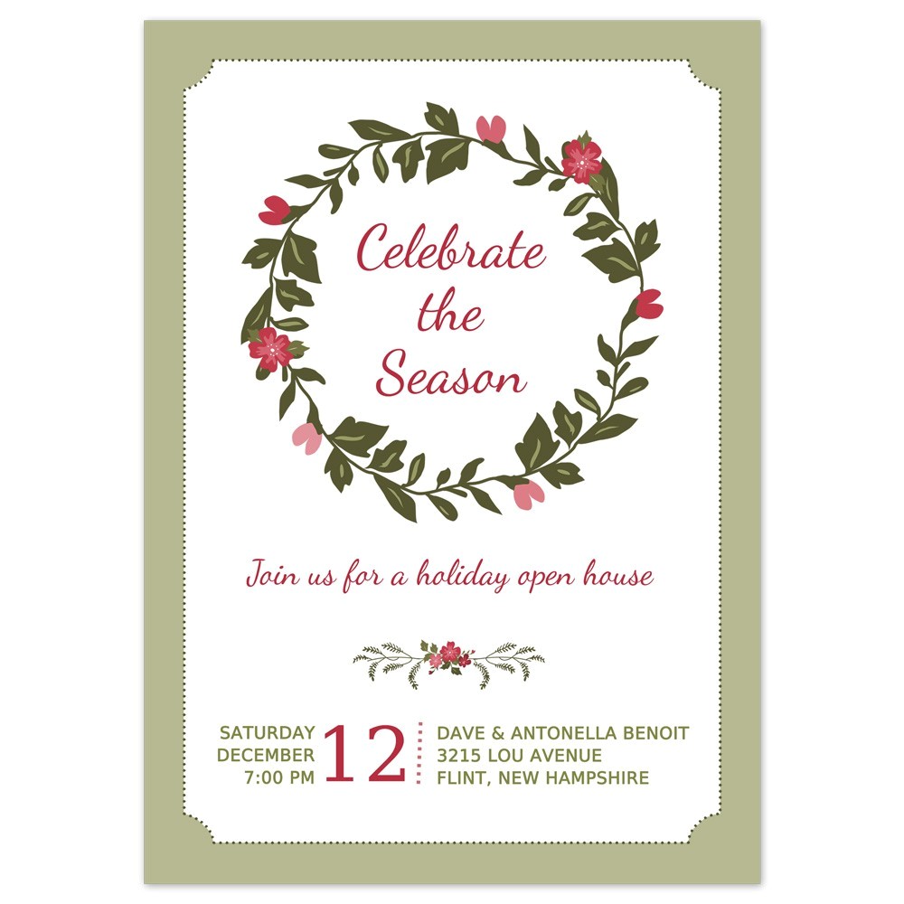 Printable Christmas Party Invite Template Printable Christmas Party Invitation Happy Holidays