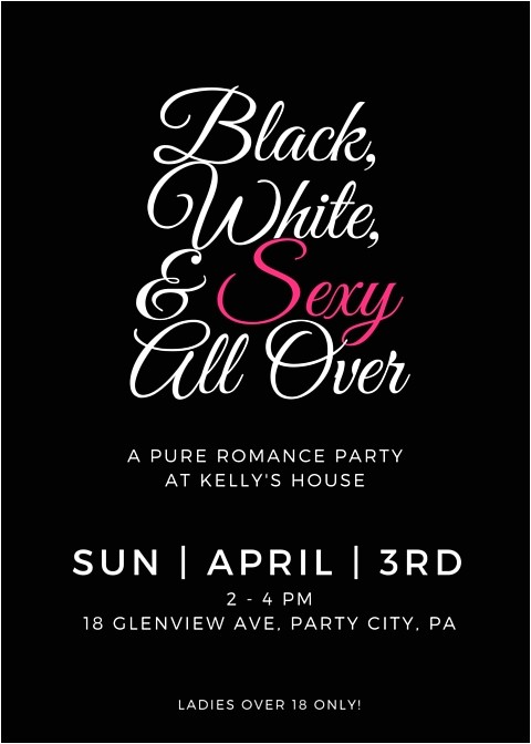 Pure Romance Party Invitation Template Pure Romance Party Invite Cimvitation