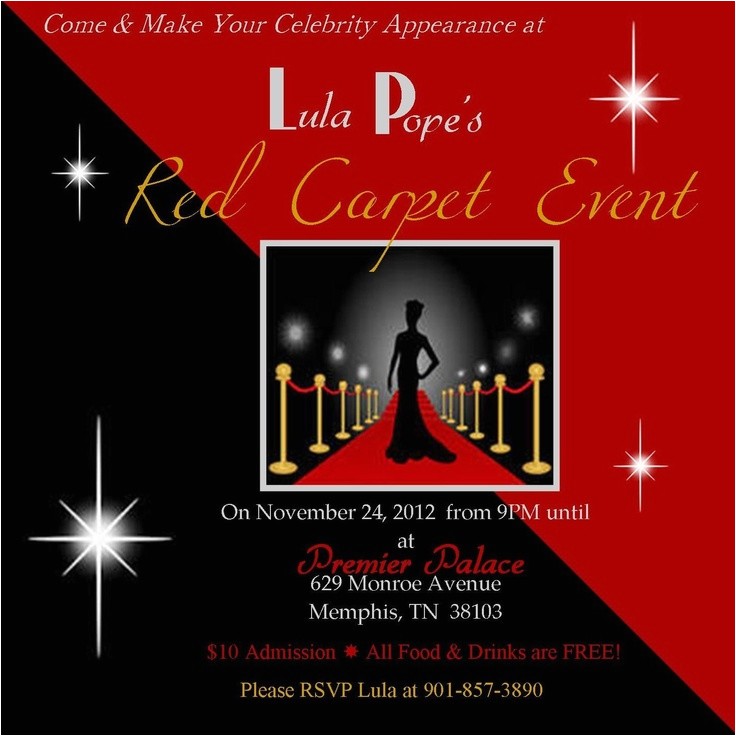 Red Carpet theme Party Invitations Red Carpet Party Invitations Cimvitation