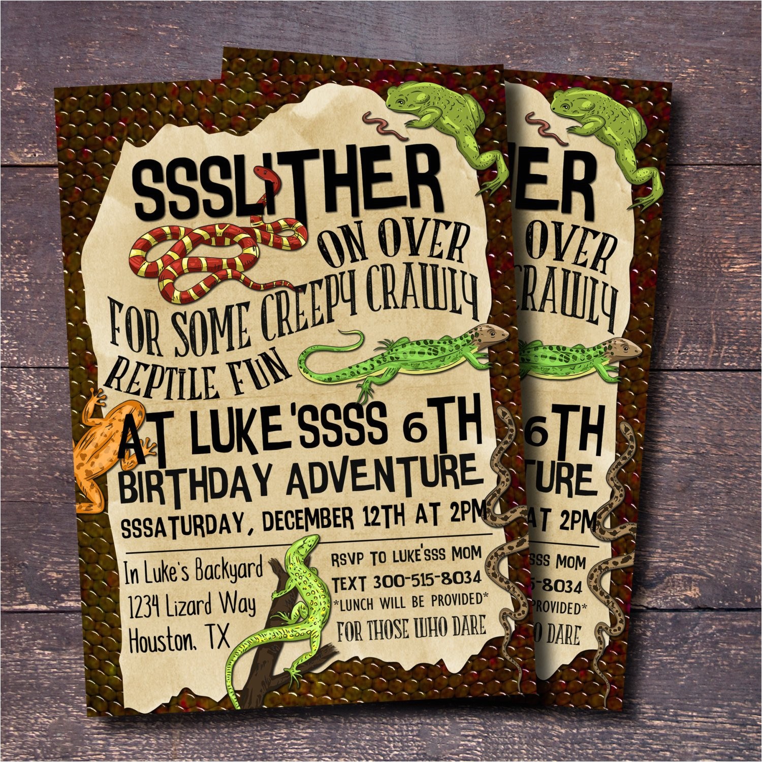 Reptile Birthday Party Invitations Printable Reptile Party Invitation Boys Birthday Invitation Reptile