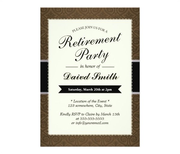 Retirement Party Invite Template 30 Retirement Party Invitation Design Templates Psd