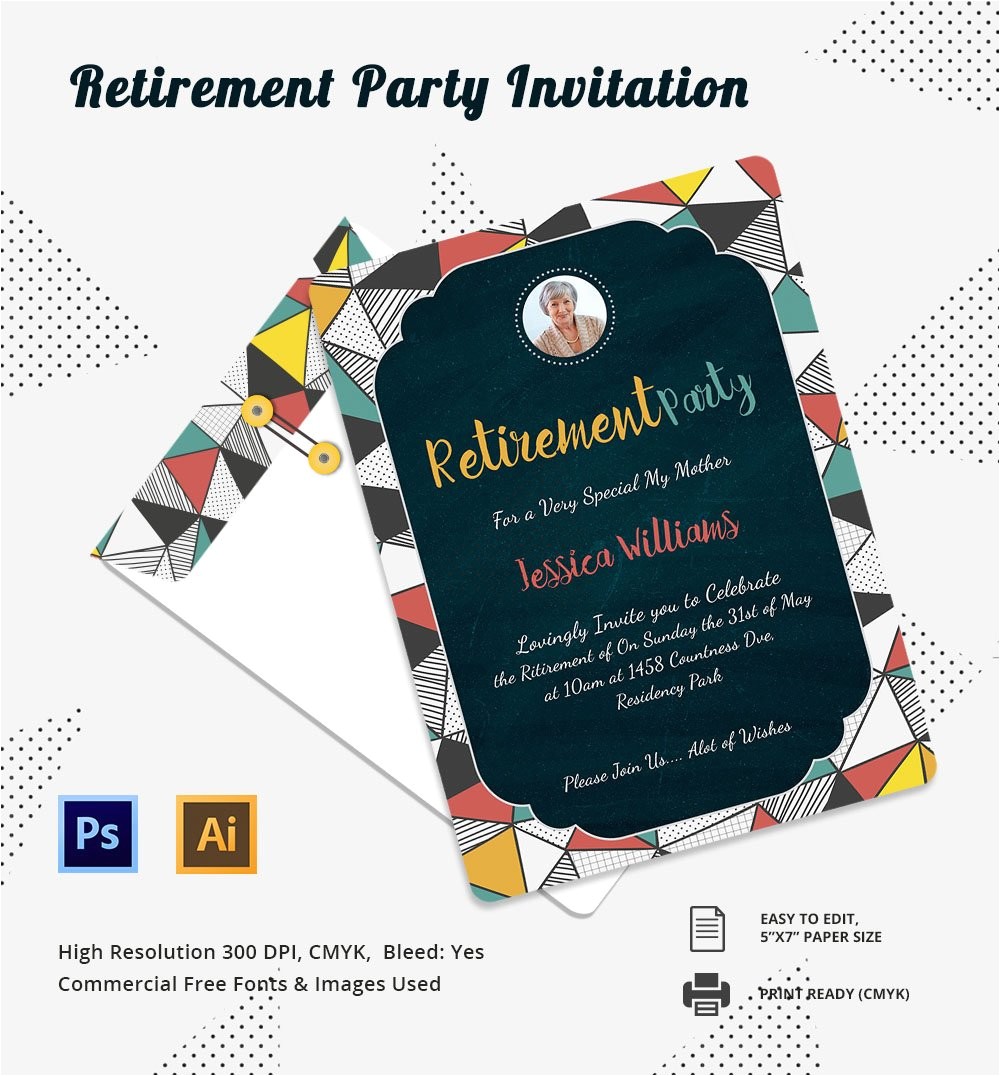 Retirement Party Invite Template Party Invitation Template 31 Free Psd Vector Eps Ai