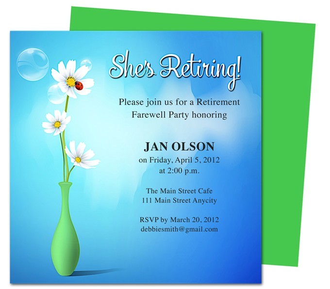 Retirement Party Invite Template Tips On How to Create Appealing Retirement Party Invitations