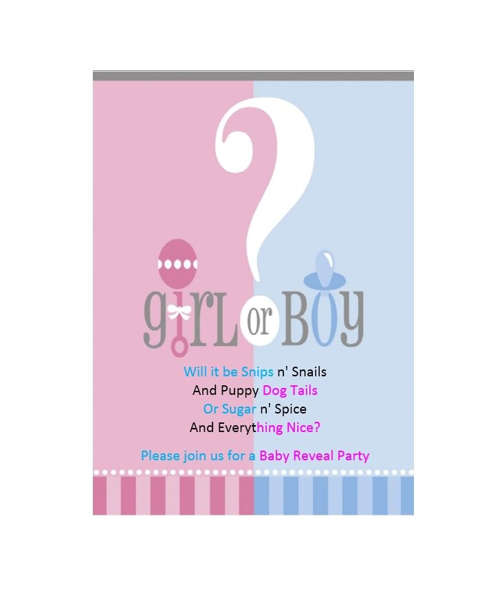 Revealing Party Invitations 17 Free Gender Reveal Invitation Templates Template Lab