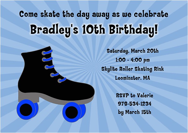 Roller Skating Invitations for Birthday Party Roller Skating Birthday Party Invitations Eysachsephoto Com