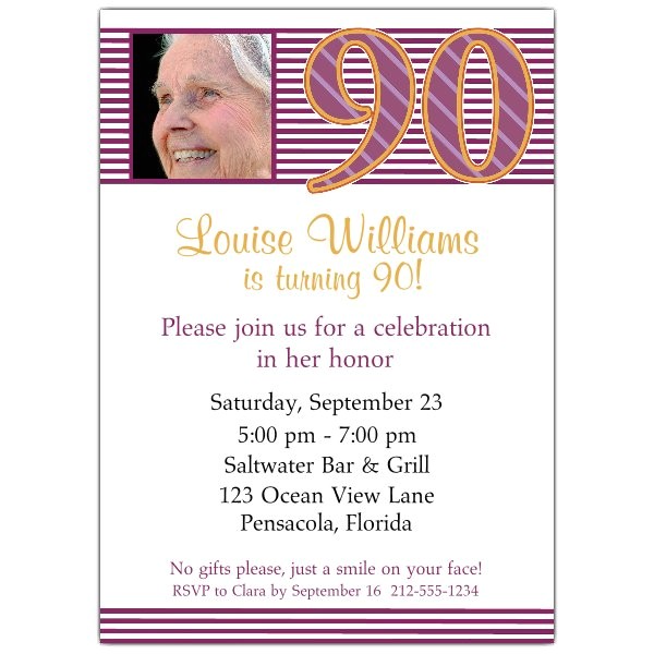 Sample Invitations for 90th Birthday Party 90th Birthday Verses or Quotes Quotesgram