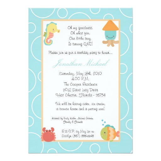 Sea Life Birthday Party Invitations 5×7 Sea Life Ocean Fish Birthday Party Invitation Zazzle Sea Life Birthday Party Invitations 5×7 Sea Life Ocean Fish Birthday Party Invitation Zazzle