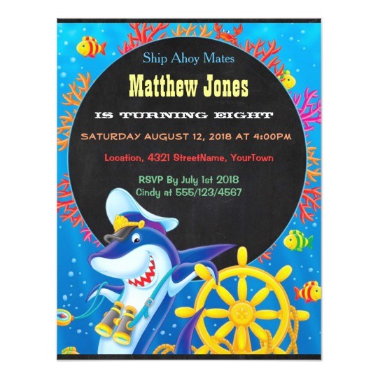 Sea Life Birthday Party Invitations Colorful Boys Sea Life Birthday Chalkboard Invites Sea Life Birthday Party Invitations Colorful Boys Sea Life Birthday Chalkboard Invites