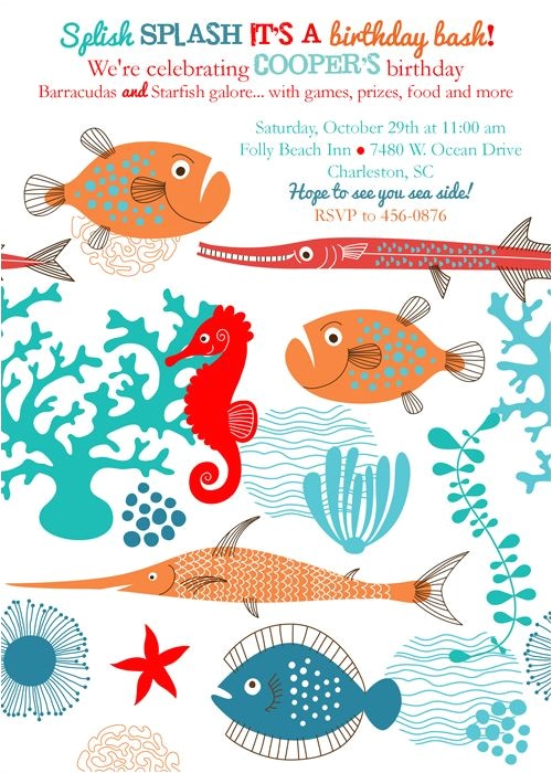 Sea Life Birthday Party Invitations Ocean Party Invites Under the Sea Birthday Party Boy Sea Life Birthday Party Invitations Ocean Party Invites Under the Sea Birthday Party Boy