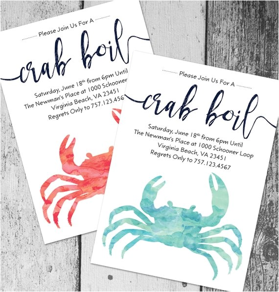Seafood Boil Party Invitations Crab Boil Invitation Printable Crab Boil Invite by Seafood Boil Party Invitations Crab Boil Invitation Printable Crab Boil Invite by
