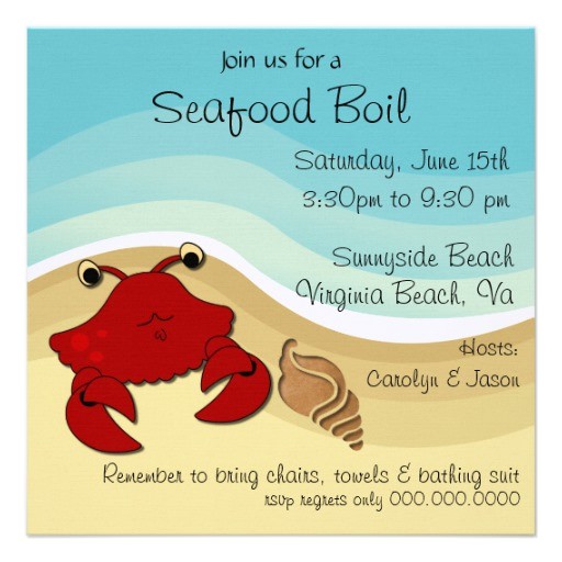 Seafood Boil Party Invitations Personalized Seafood Boil Invitations Seafood Boil Party Invitations Personalized Seafood Boil Invitations