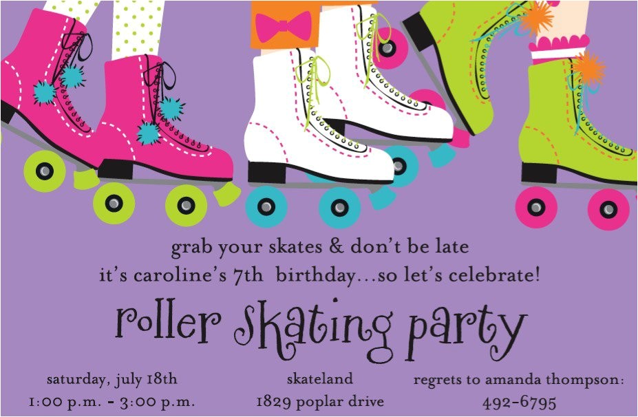 Skating Party Invitation Template Free Free Roller Skate Invitations