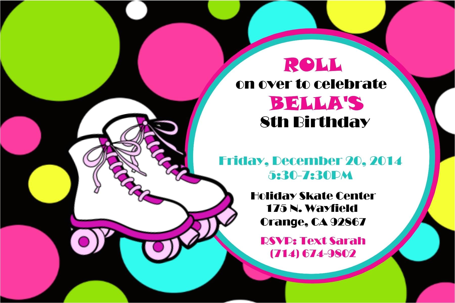 Skating Party Invitation Template Free Skating Party Invitations Party Invitations Templates