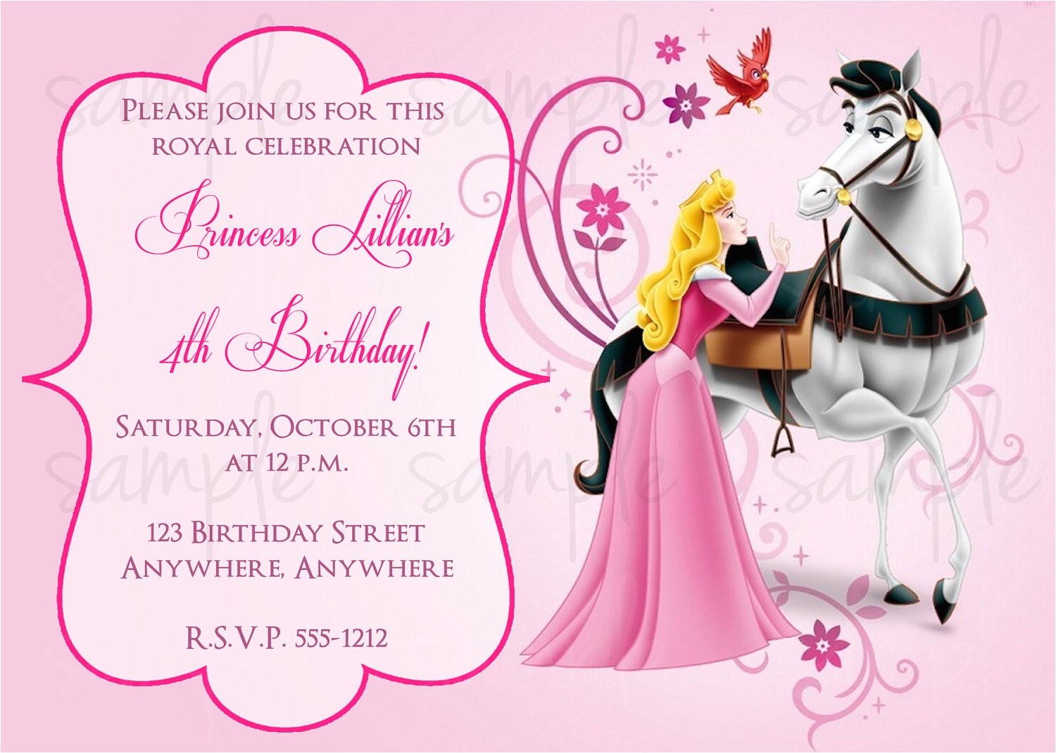 Sleeping Beauty Birthday Party Invitations Sleeping Beauty Birthday Invitation Sleeping Beauty Birthday Party Invitations Sleeping Beauty Birthday Invitation