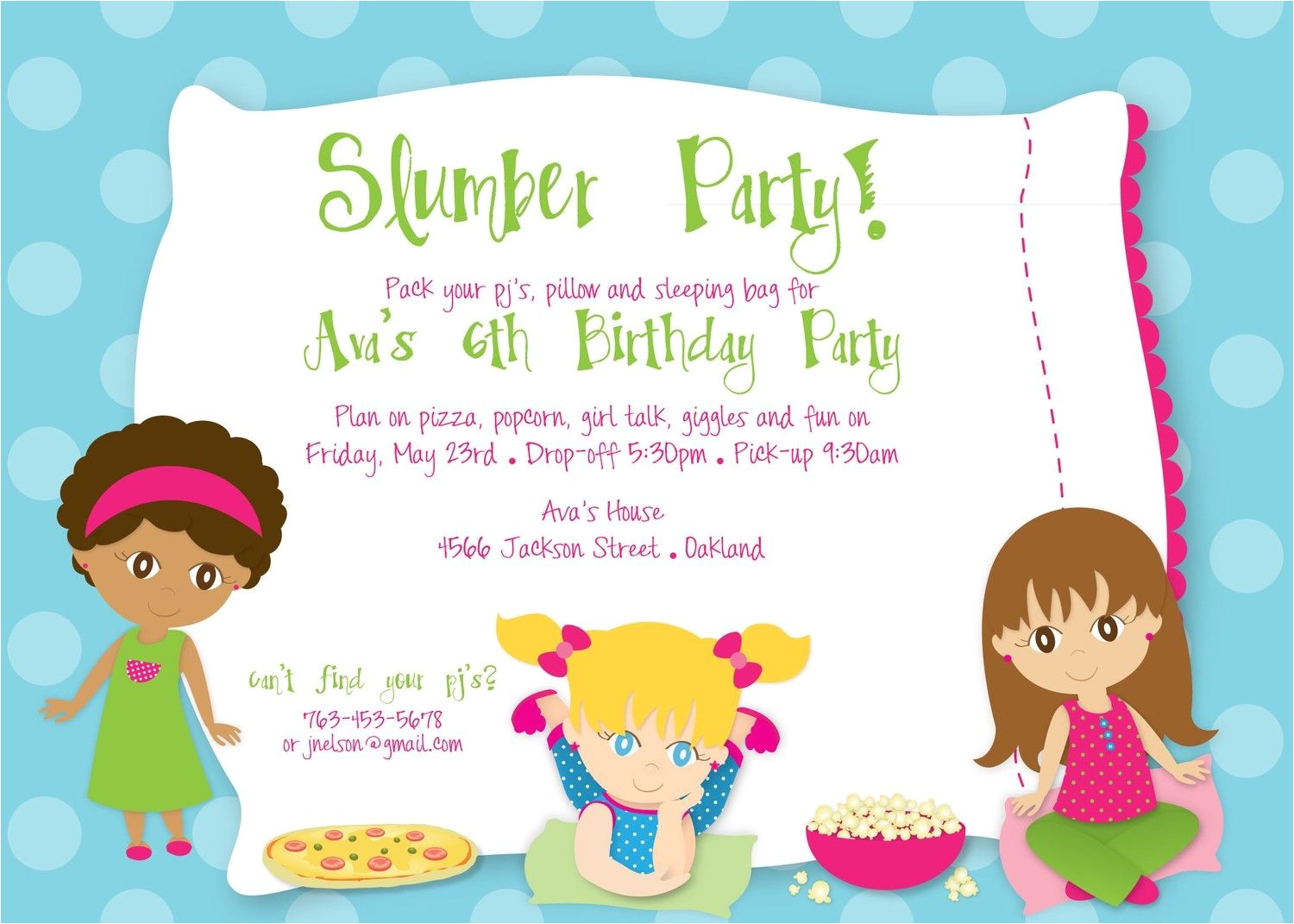 Slumber Party Invitation Wording Ideas Slumber Party Invitation Invitation Sample Pinterest
