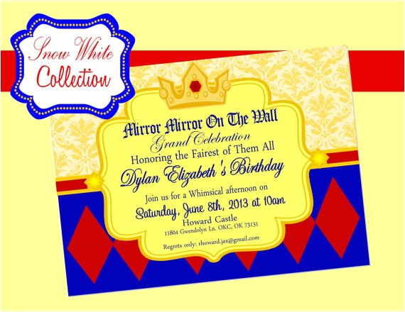 Snowball Party Invitations Snow White Birthday Party Invitations Eysachsephoto Com