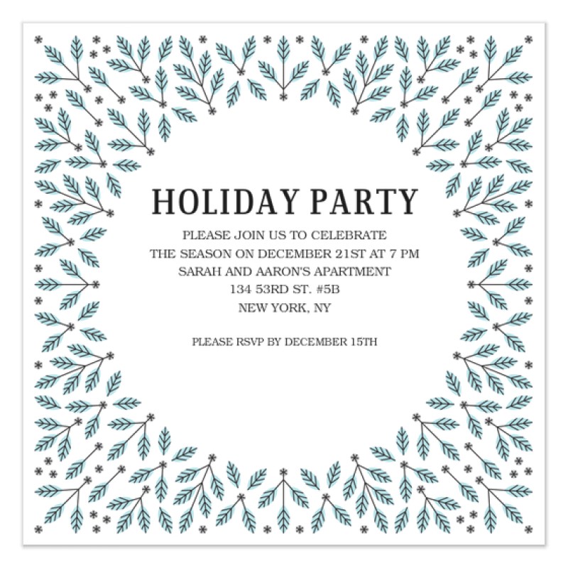 Snowflake Party Invitation Template Winter Party Invitation Template orderecigsjuice Info
